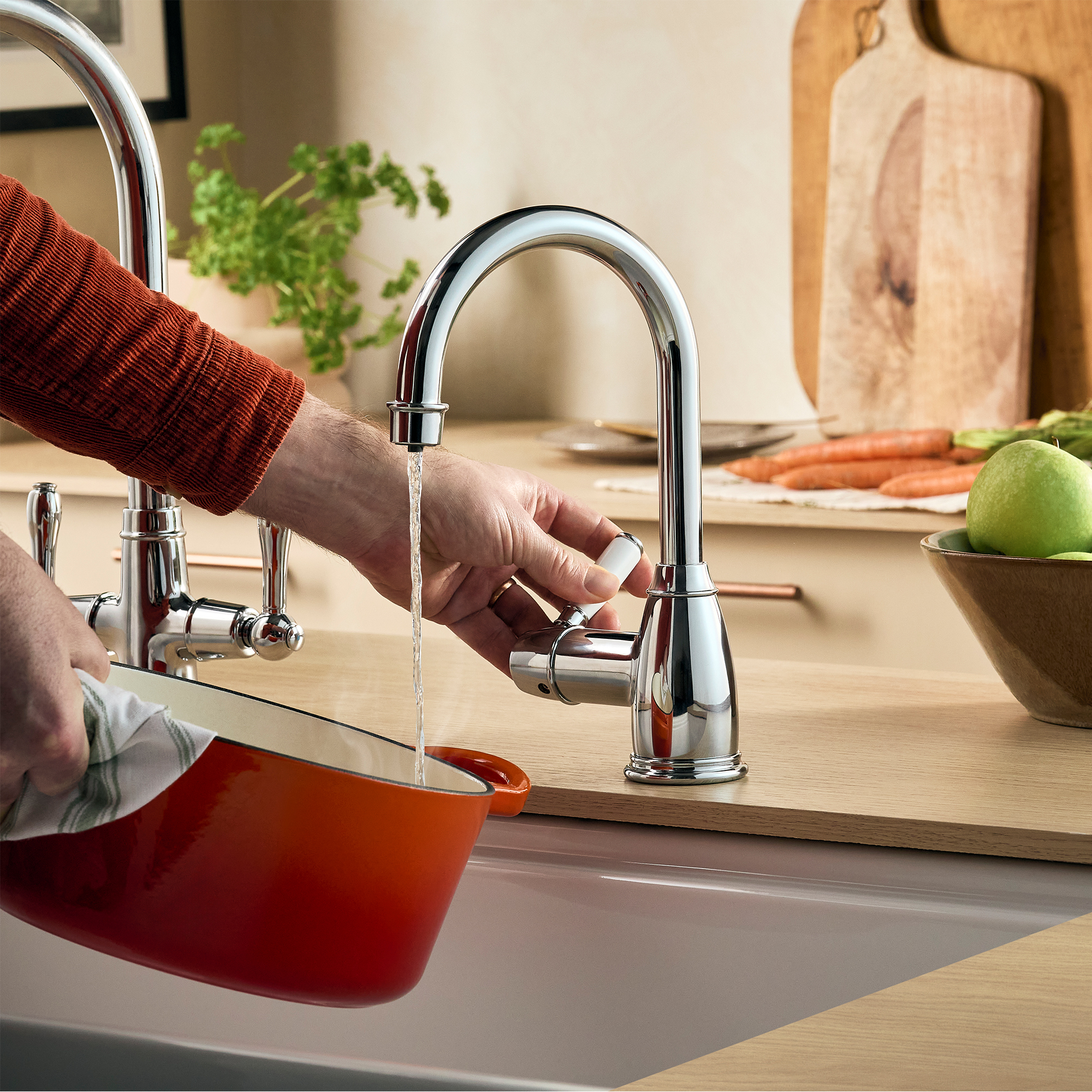 Clearwater Longdon Filtered Cold & Instant Boiling Water Tap With Boiler & Filter Cartridge