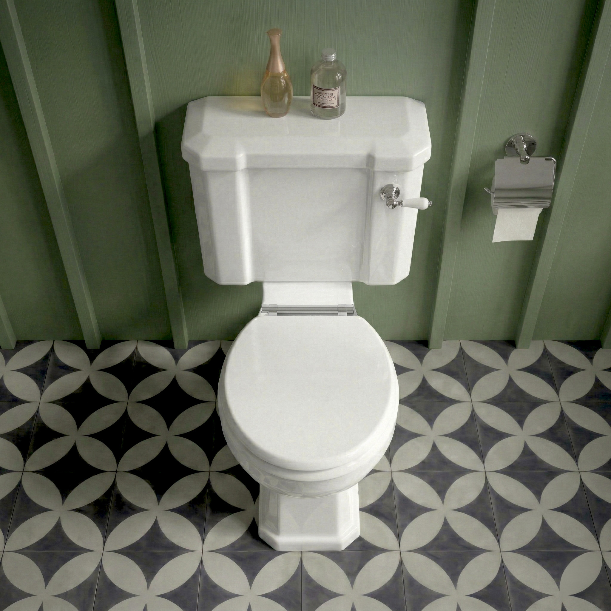 Butler & Rose Catherine Traditional Close Coupled Toilet (Excluding Seat)