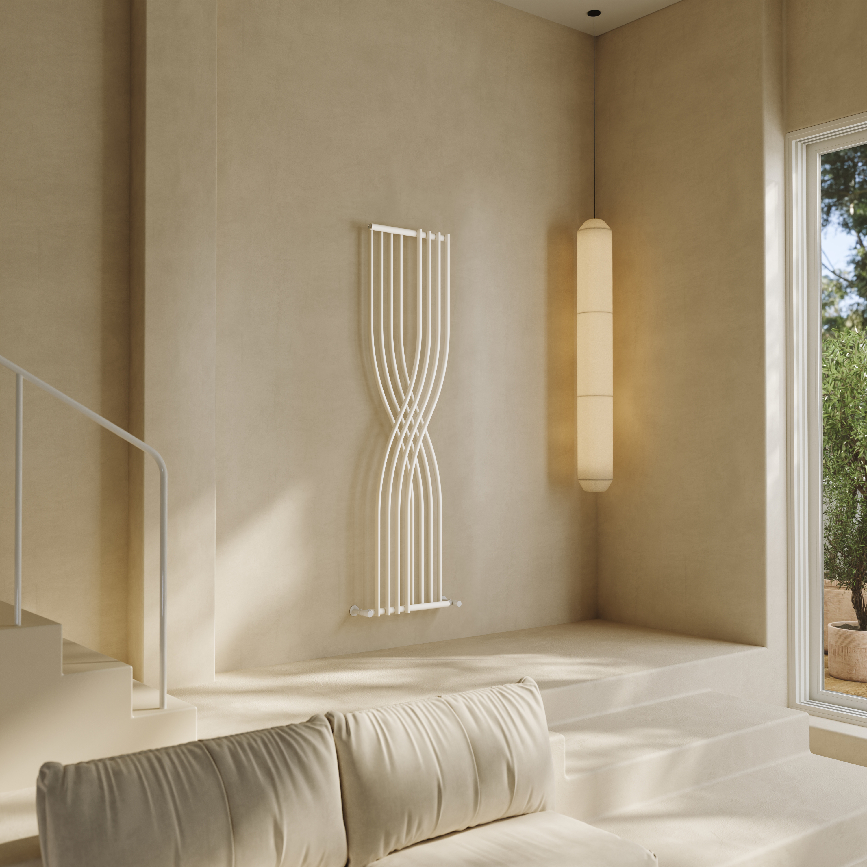 Toasty Embrace White Vertical Radiator - 1775 x 450mm