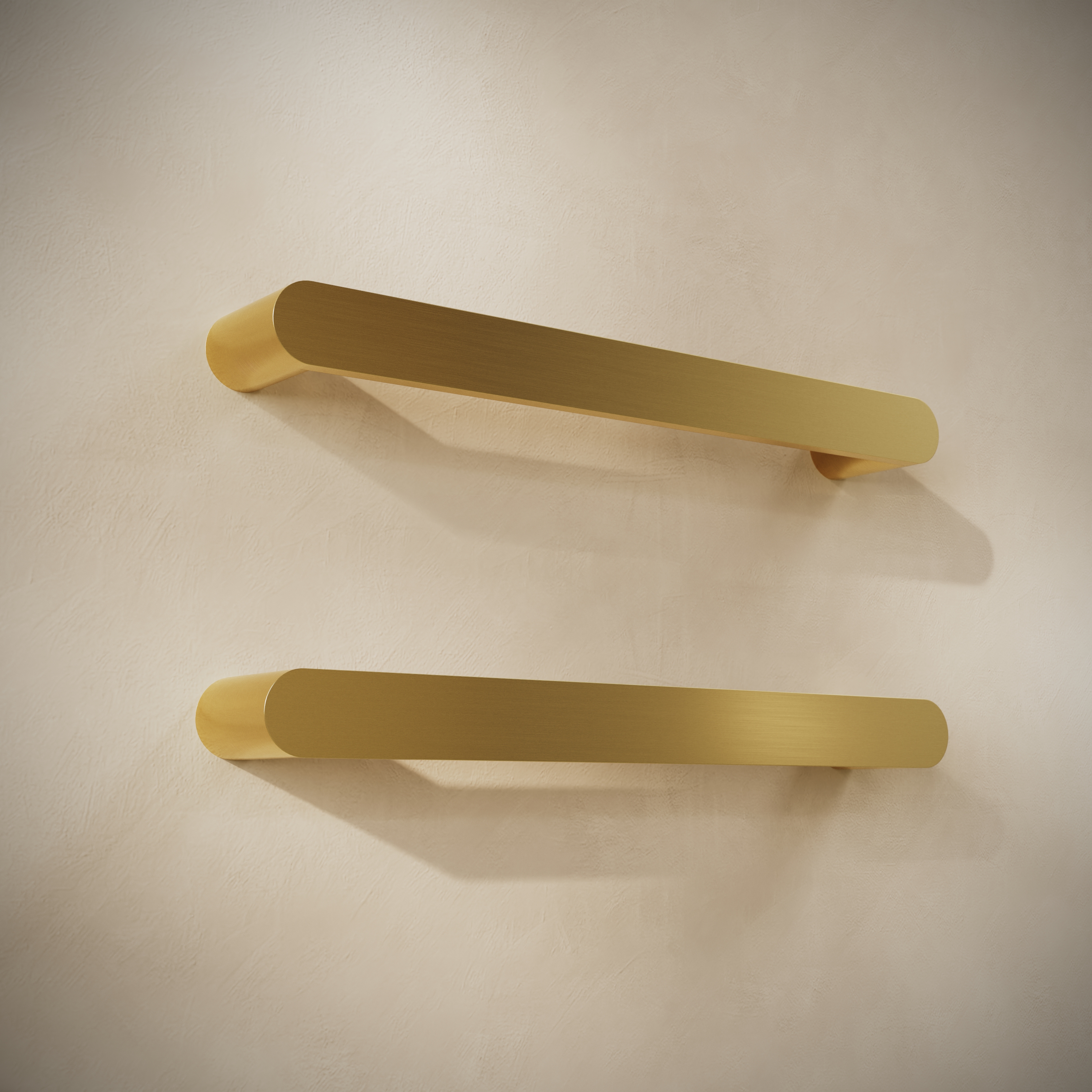Toasty Duna Polished Brass Electric Heated Towel Rail