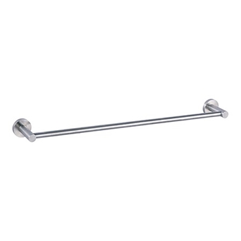 Inox Brushed Stainless Steel Wall Mounted Towel Rail - 640mm