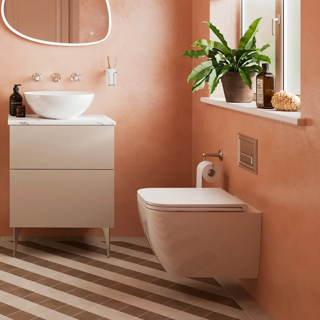 Crosswater Mada Square Rimless Wall Hung Toilet & Soft Close Seat