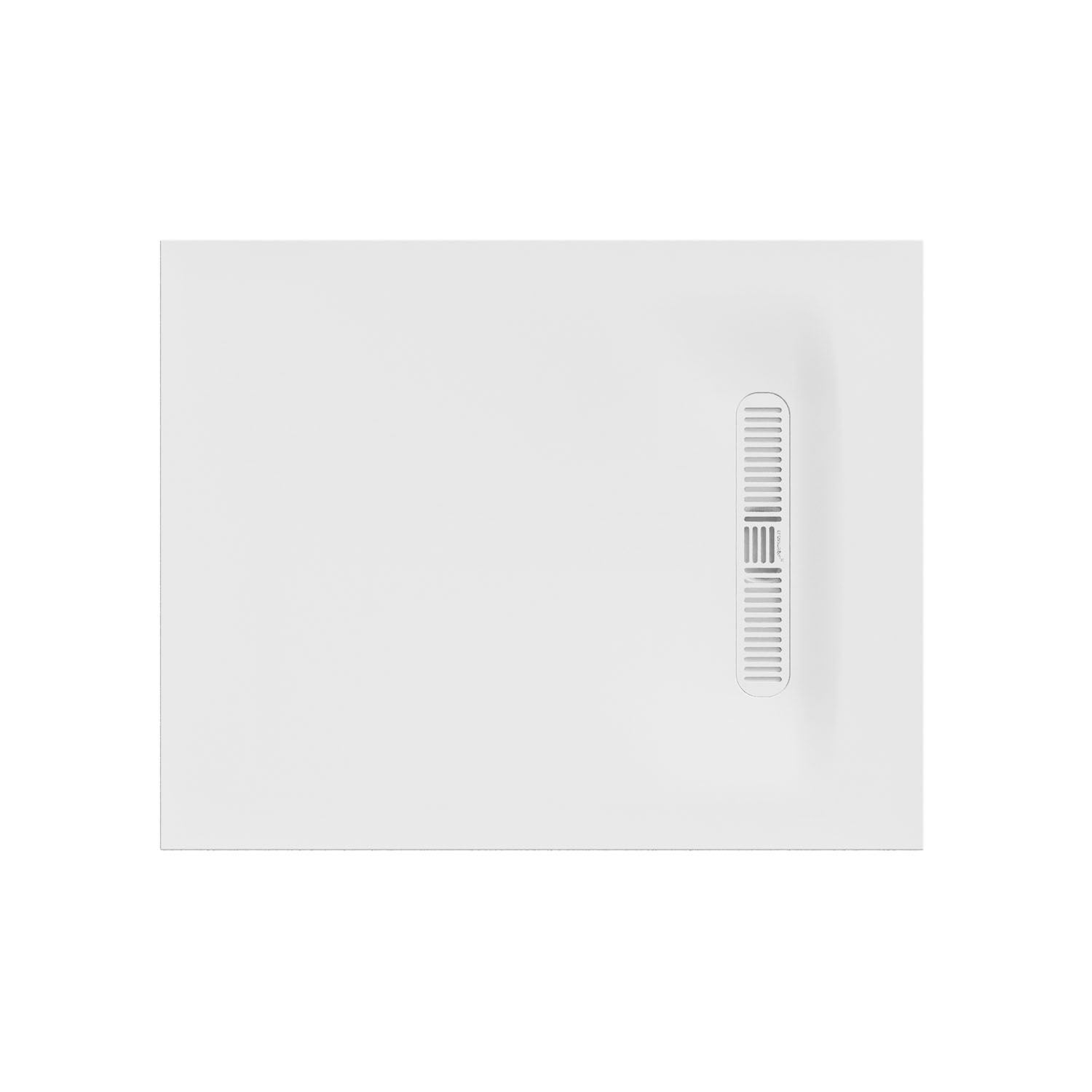 Crosswater Vito 25mm Dolomite Stone Resin Rectangular Shower Tray with Linear Waste Position
