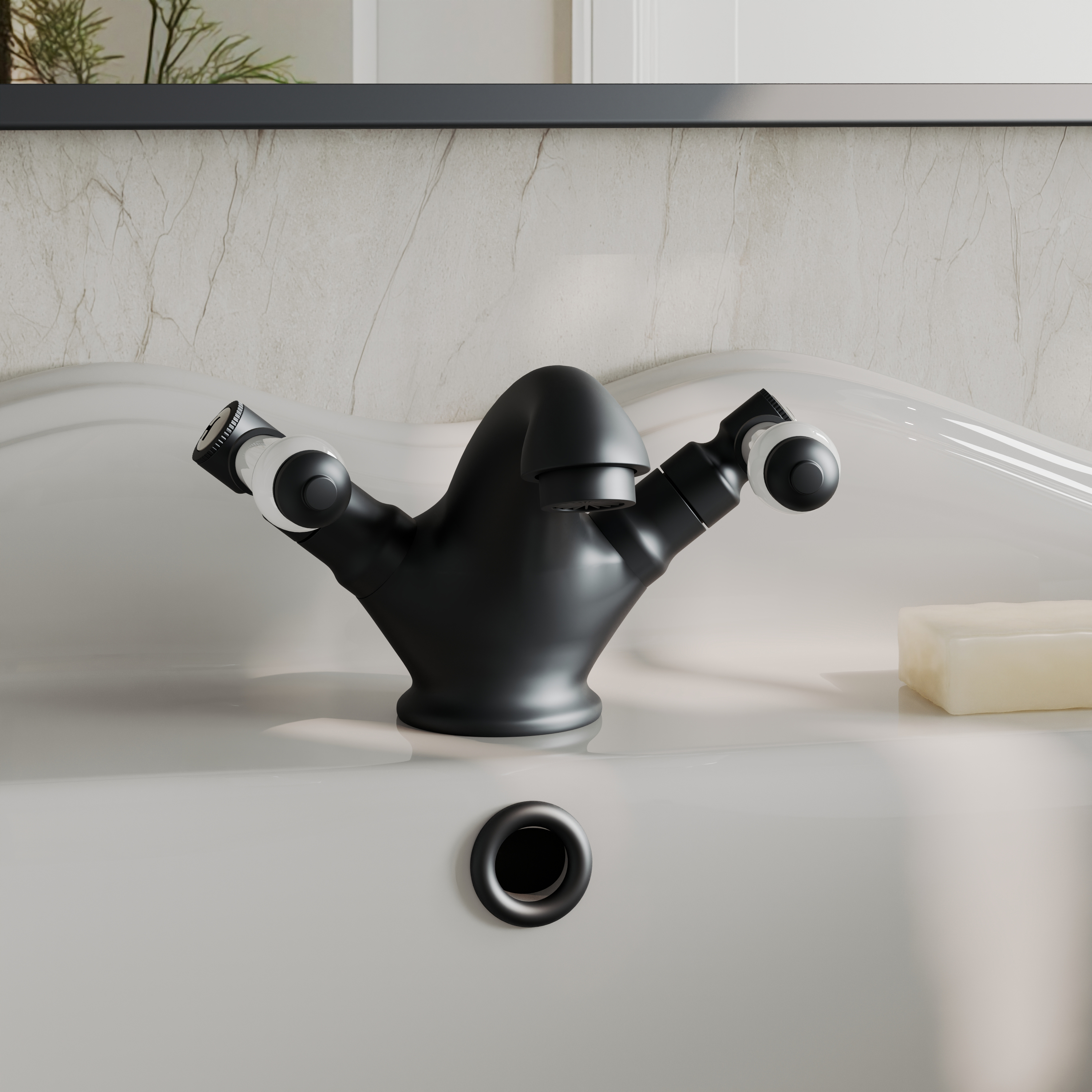 Butler & Rose Eliza Lever Mono Basin Mixer Tap & Waste