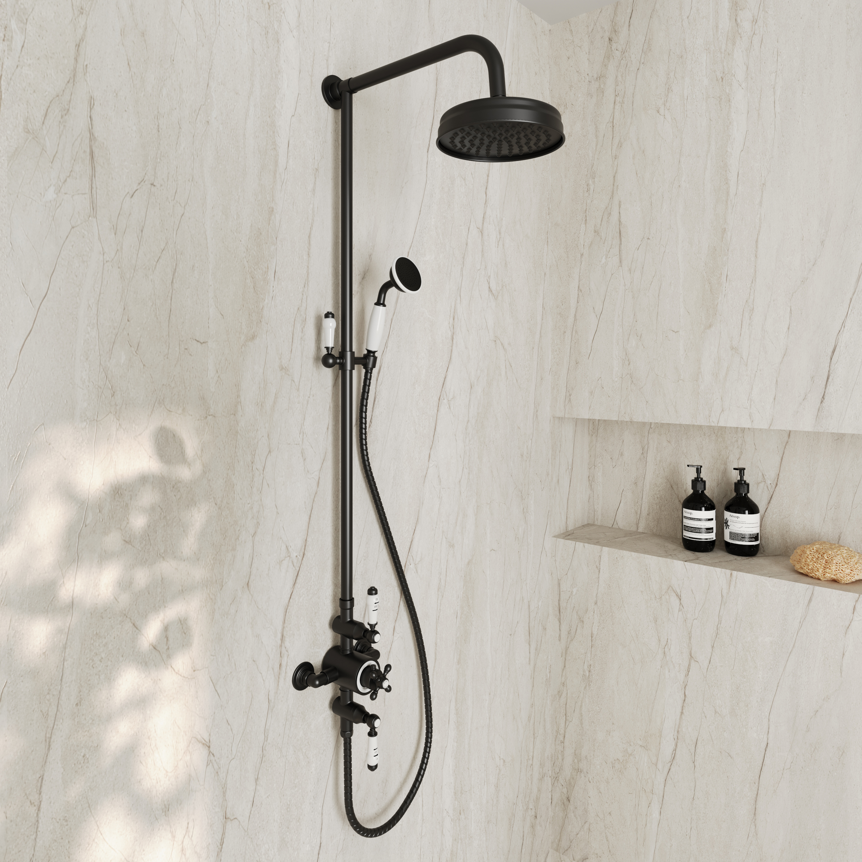 Butler & Rose Eliza Traditional 2 Outlet Exposed Shower Kit