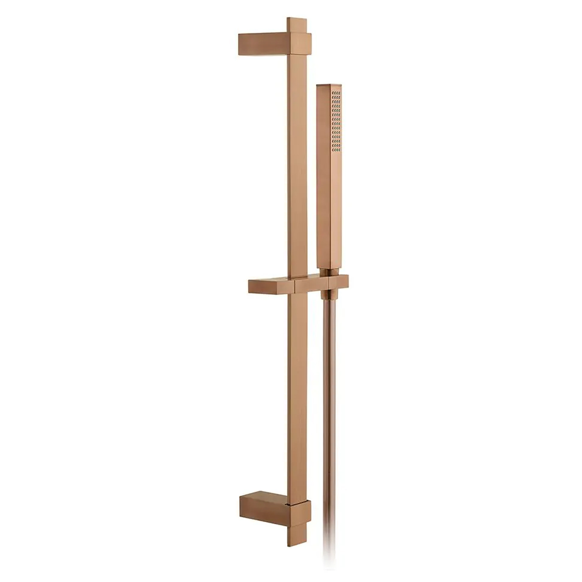 Vado Individual Square Slide Rail Shower Kit with Handset & Hose