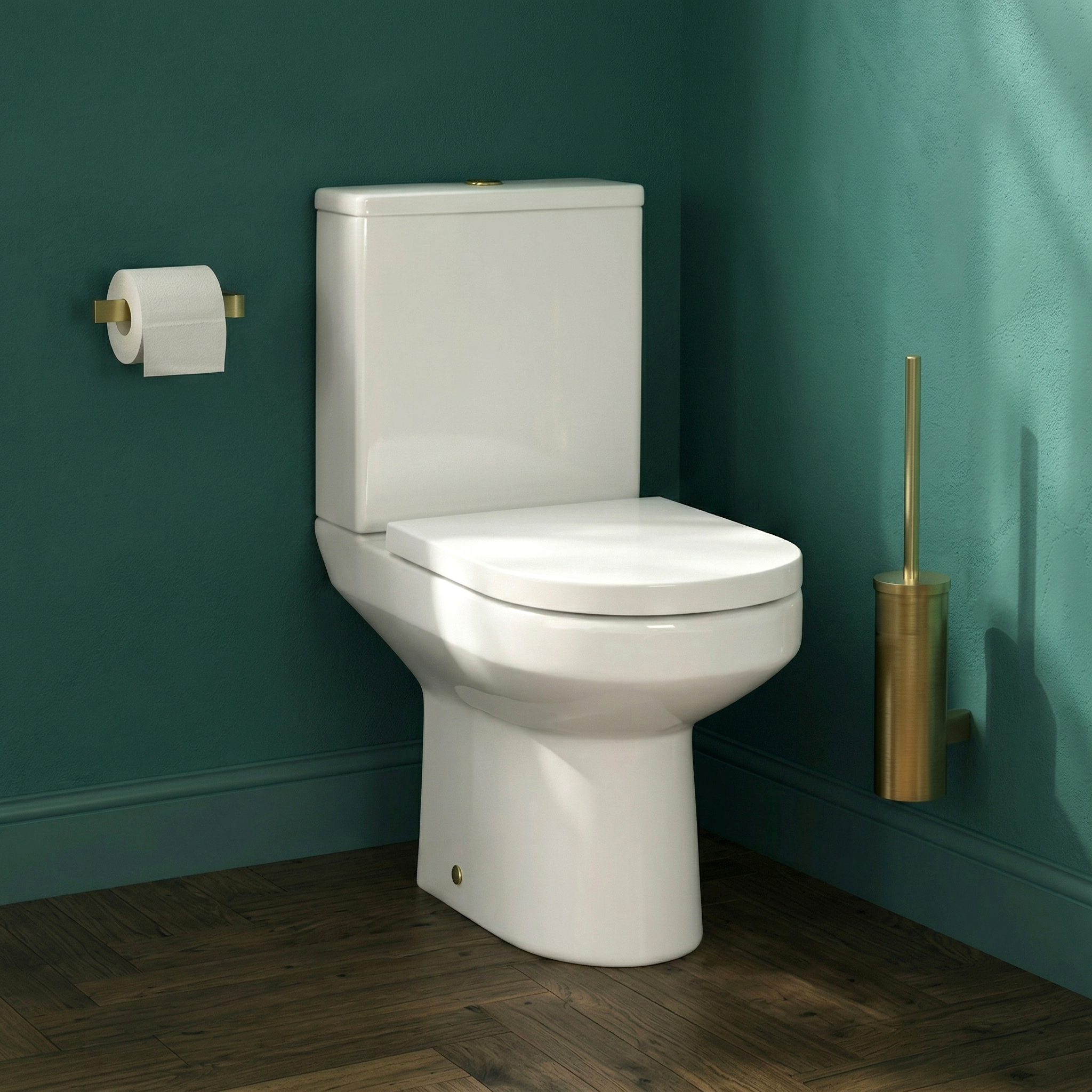 Lorraine Rimless Close Coupled Compact Toilet & Soft Close Seat