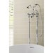 Butler & Rose Caledonia Crosshead Floorstanding Bath Shower Mixer with Shower Kit - Chrome