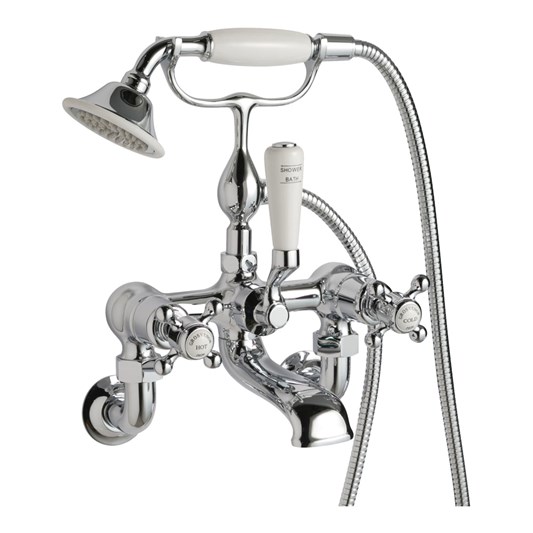 Butler & Rose Caledonia Wall Mounted Unions - Chrome