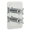 Butler & Rose Caledonia Crosshead Two Outlet Concealed Thermostatic Shower Valve - Chrome