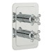 Butler & Rose Caledonia Crosshead Two Outlet Concealed Thermostatic Shower Valve - Chrome