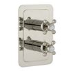Butler & Rose Caledonia Crosshead Single Outlet Concealed Thermostatic Shower Valve - Nickel