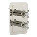 Butler & Rose Caledonia Crosshead Two Outlet Concealed Thermostatic Shower Valve - Nickel