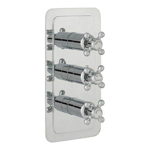 Butler & Rose Caledonia Crosshead 3 Outlet Concealed Thermostatic Shower Valve