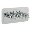 Butler & Rose Caledonia Crosshead Three Outlet Horizontal Concealed Thermostatic Shower Valve