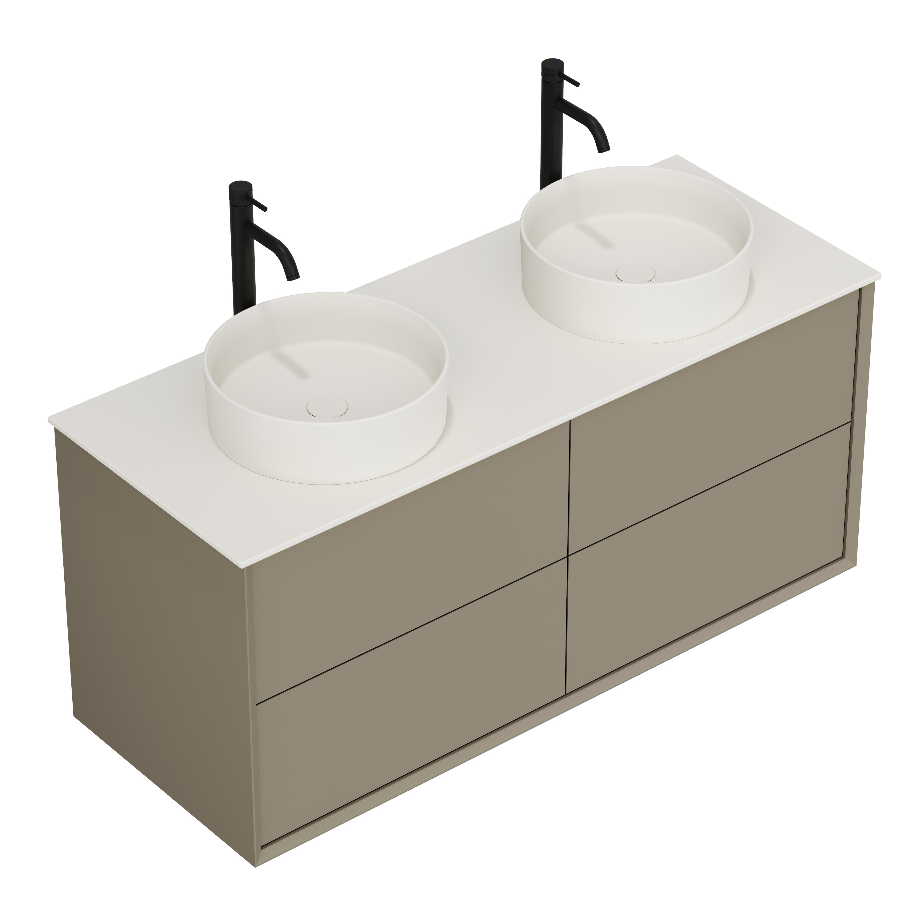 Oslo 1200mm Wall Mounted Vanity Unit & Sintered Stone Countertop