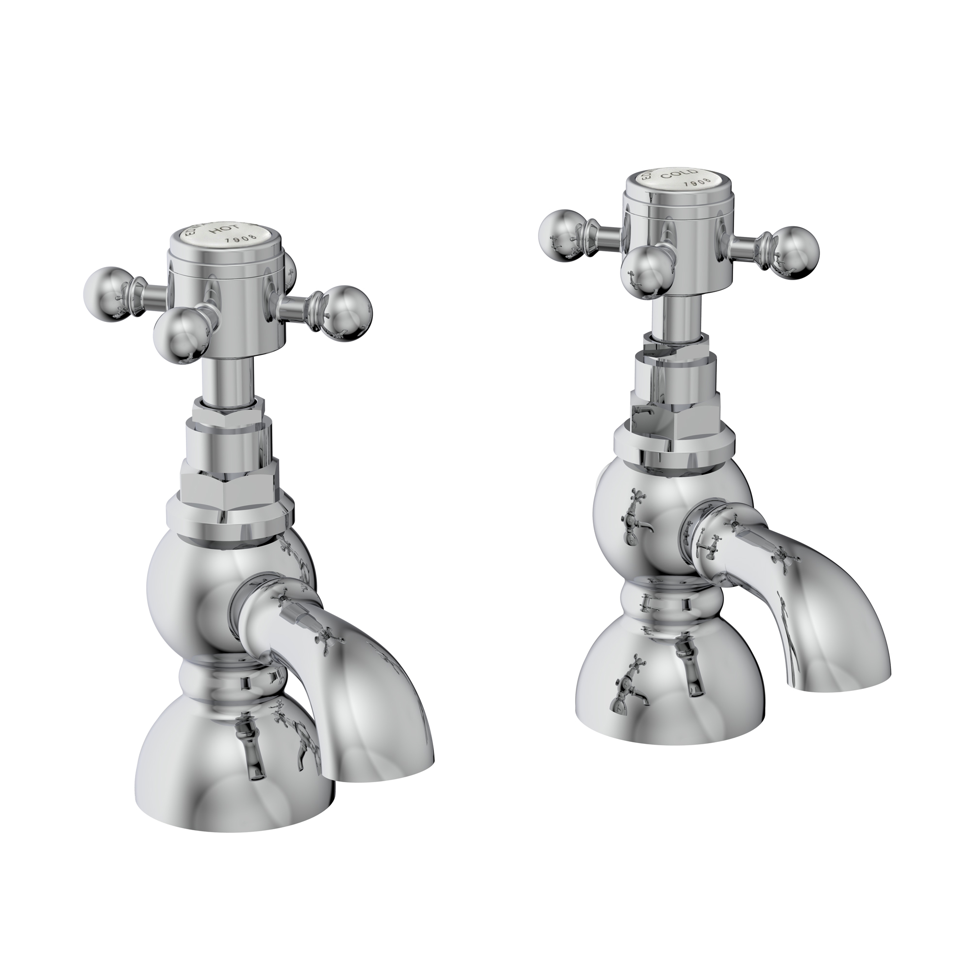 Butler & Rose Eliza Crosshead Basin Pillar Taps