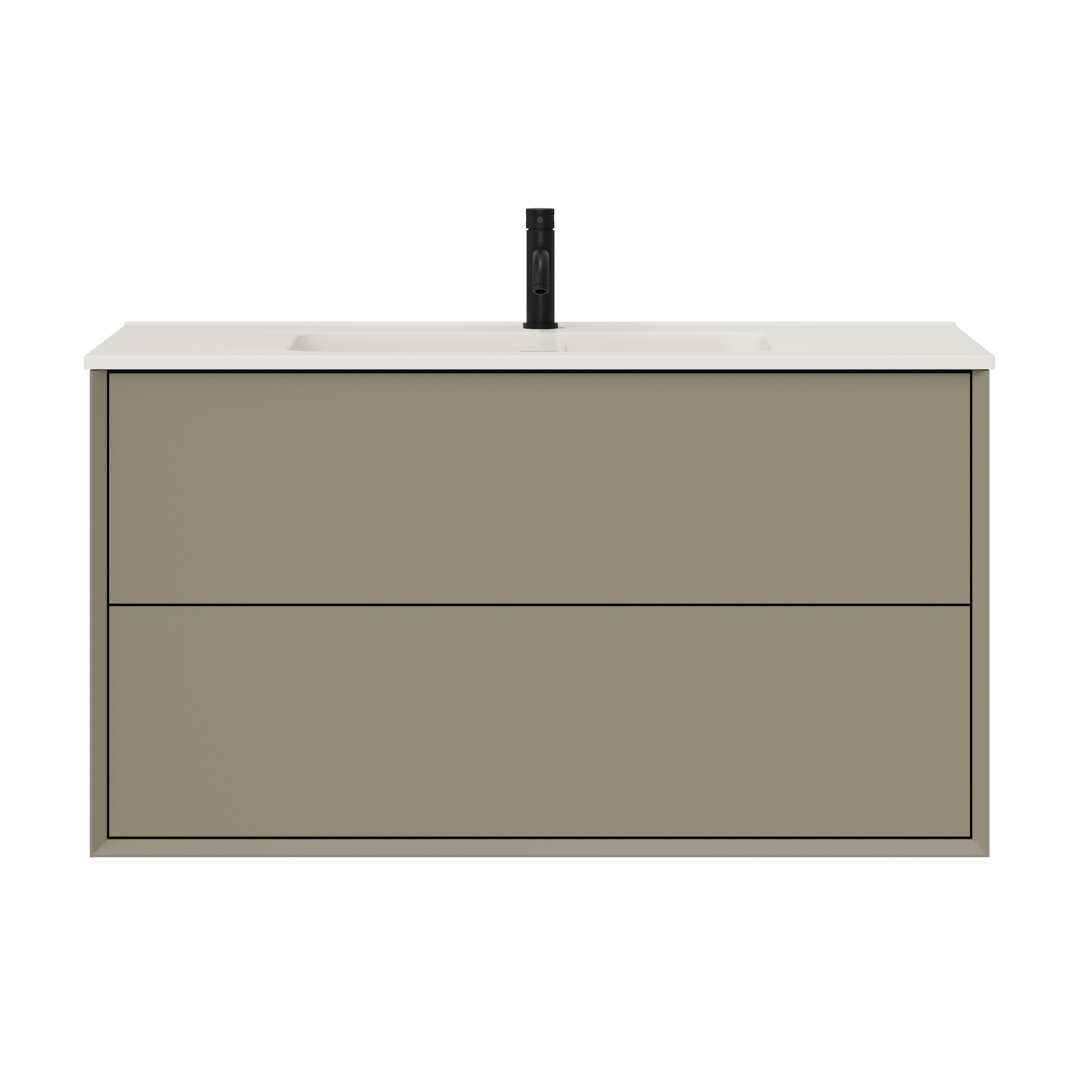 Oslo 1000mm Wall Mounted Vanity Unit & Matt White Basin