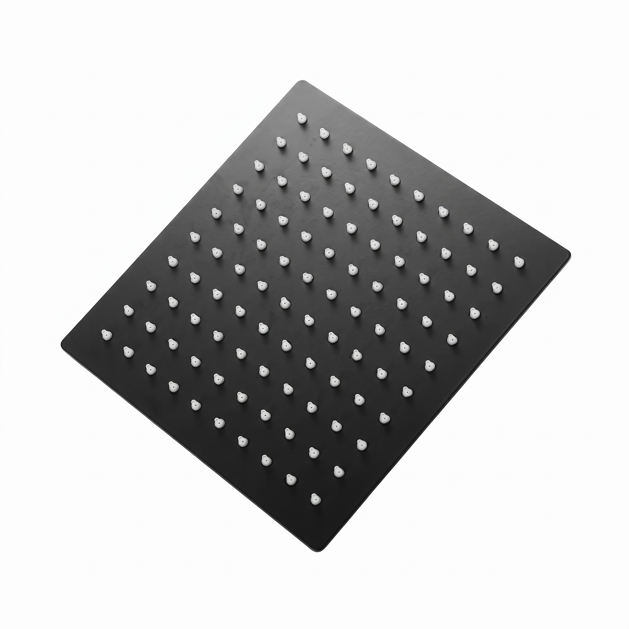 Harbour Status Concealed Shower Valve, Fixed Ceiling Mounted Head & Slide Rail Kit - Matt Black