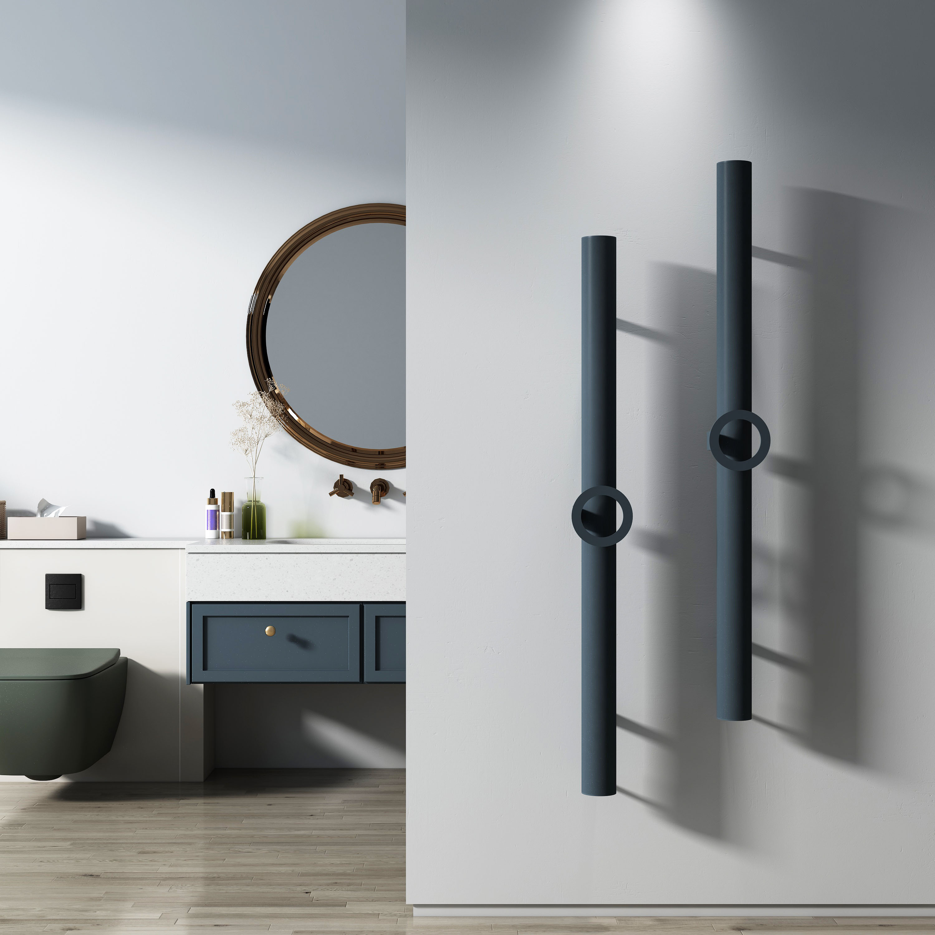 Carisa Otto Single Electric Towel Bar