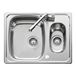 Leisure Euroline Reversible 1.5 Bowl Stainless Steel Kitchen Sink - 647 x 508mm