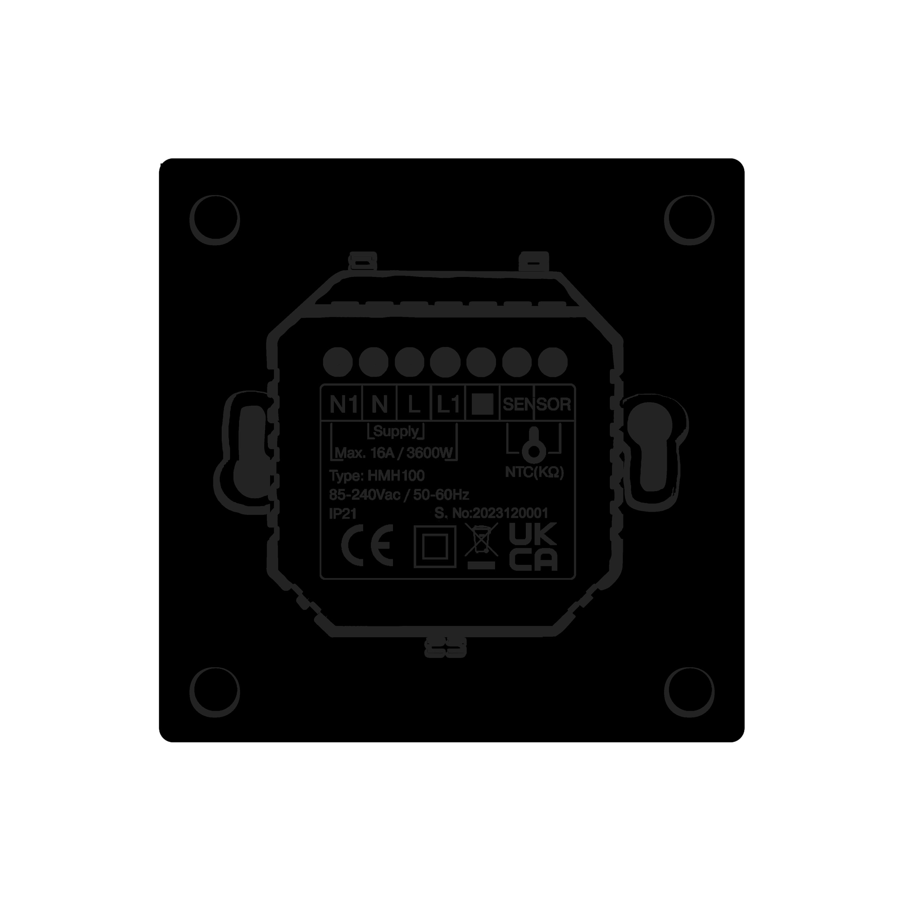 Toasty Electric 100W Underfloor Heating Programmable Thermostat Controller