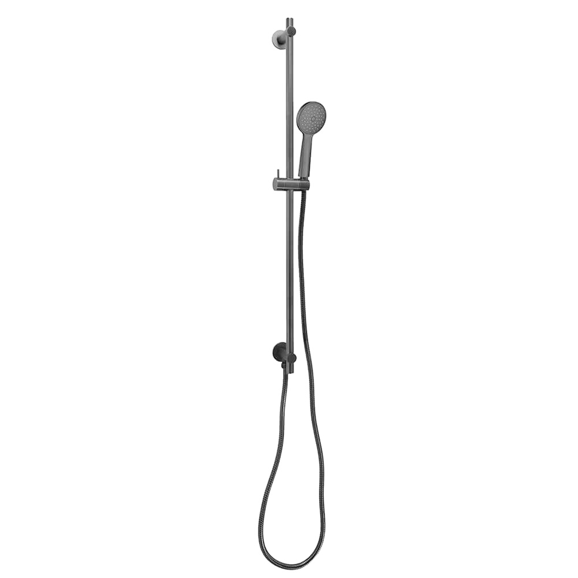 VOS Slide Rail Shower Kit with Round Shower Handset & Hose