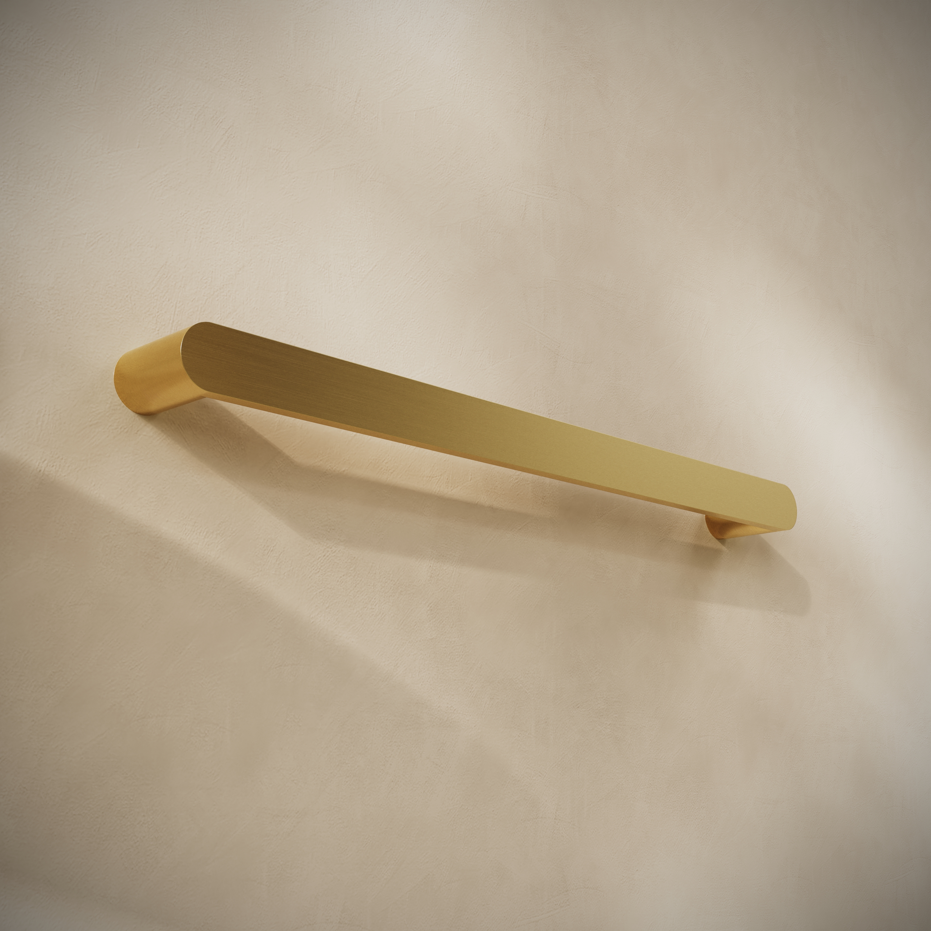 Toasty Duna Polished Brass Electric Heated Towel Rail