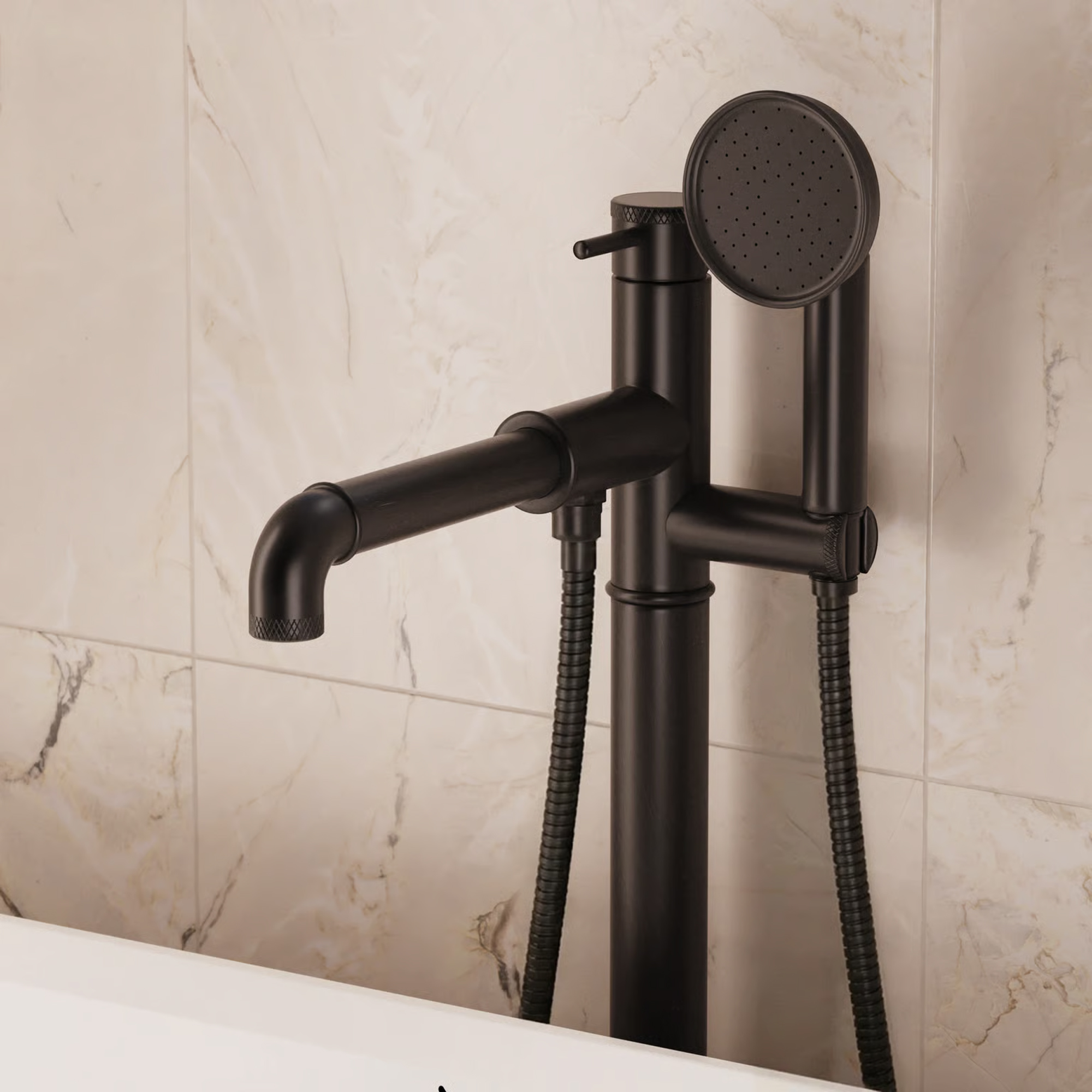 Crosswater MPRO Industrial Floorstanding Bath & Shower Mixer Tap
