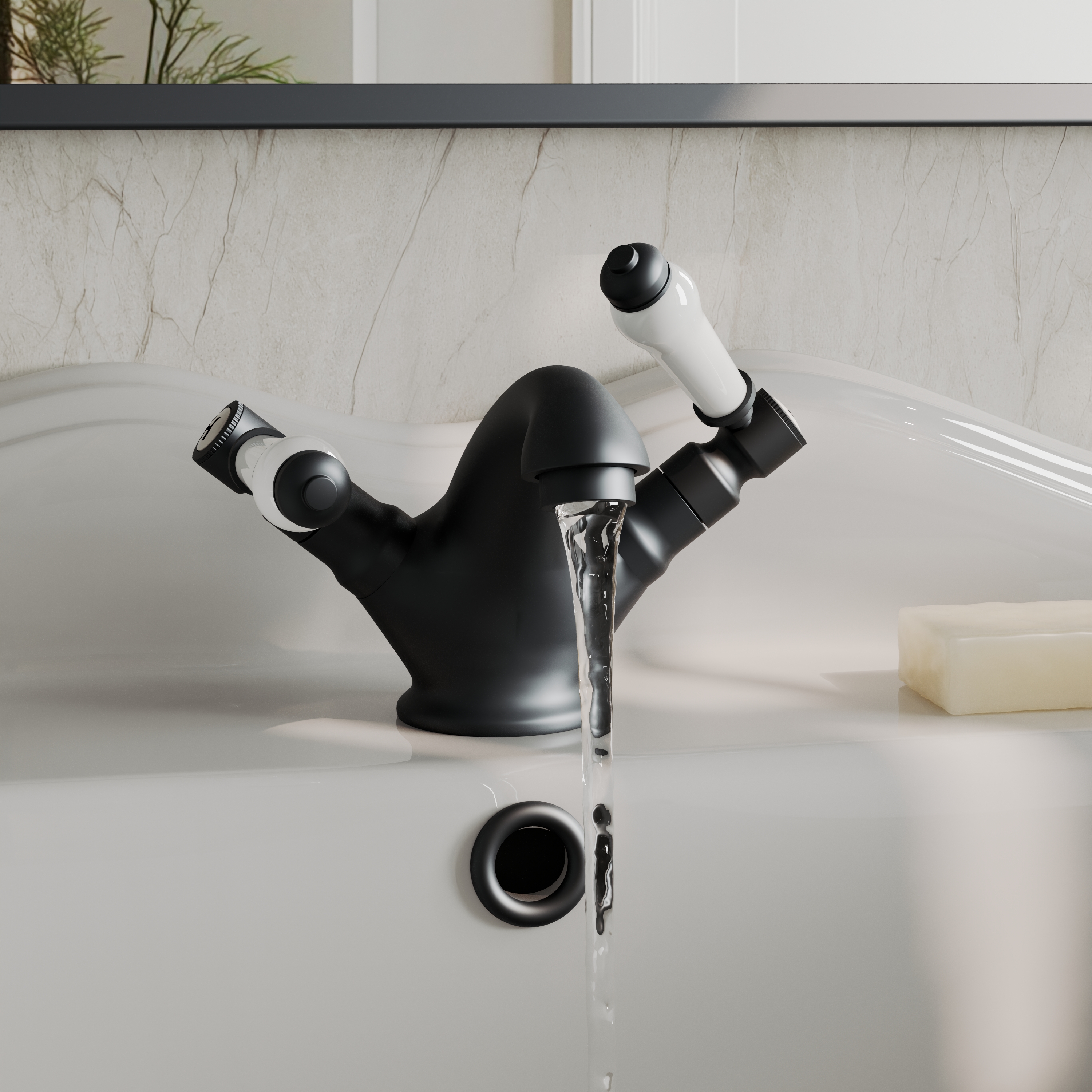 Butler & Rose Eliza Lever Mono Basin Mixer Tap & Waste