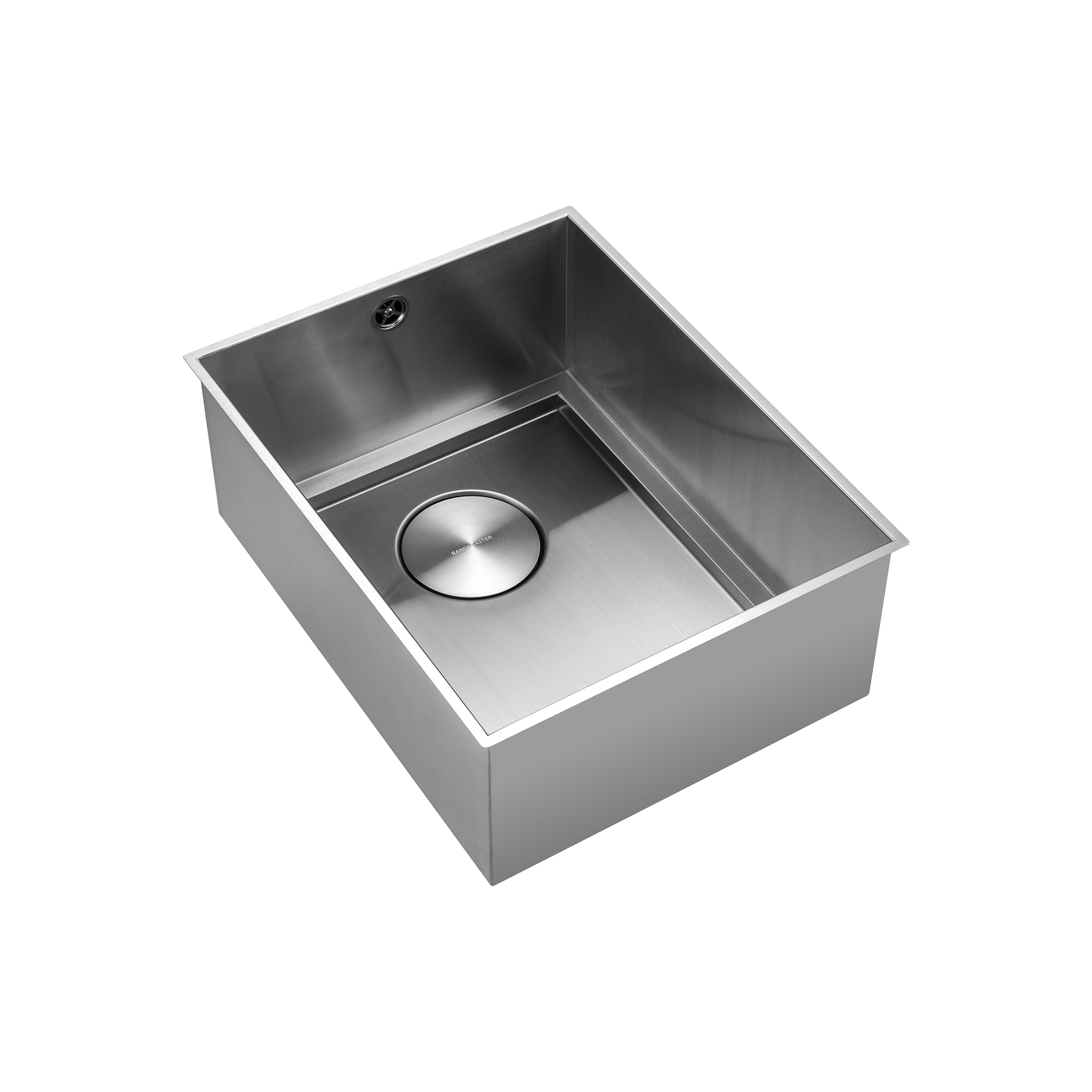 Rangemaster Baseline 1 Bowl Undermount Polished Stainless Steel Sink & Waste -  360 x 460mm           