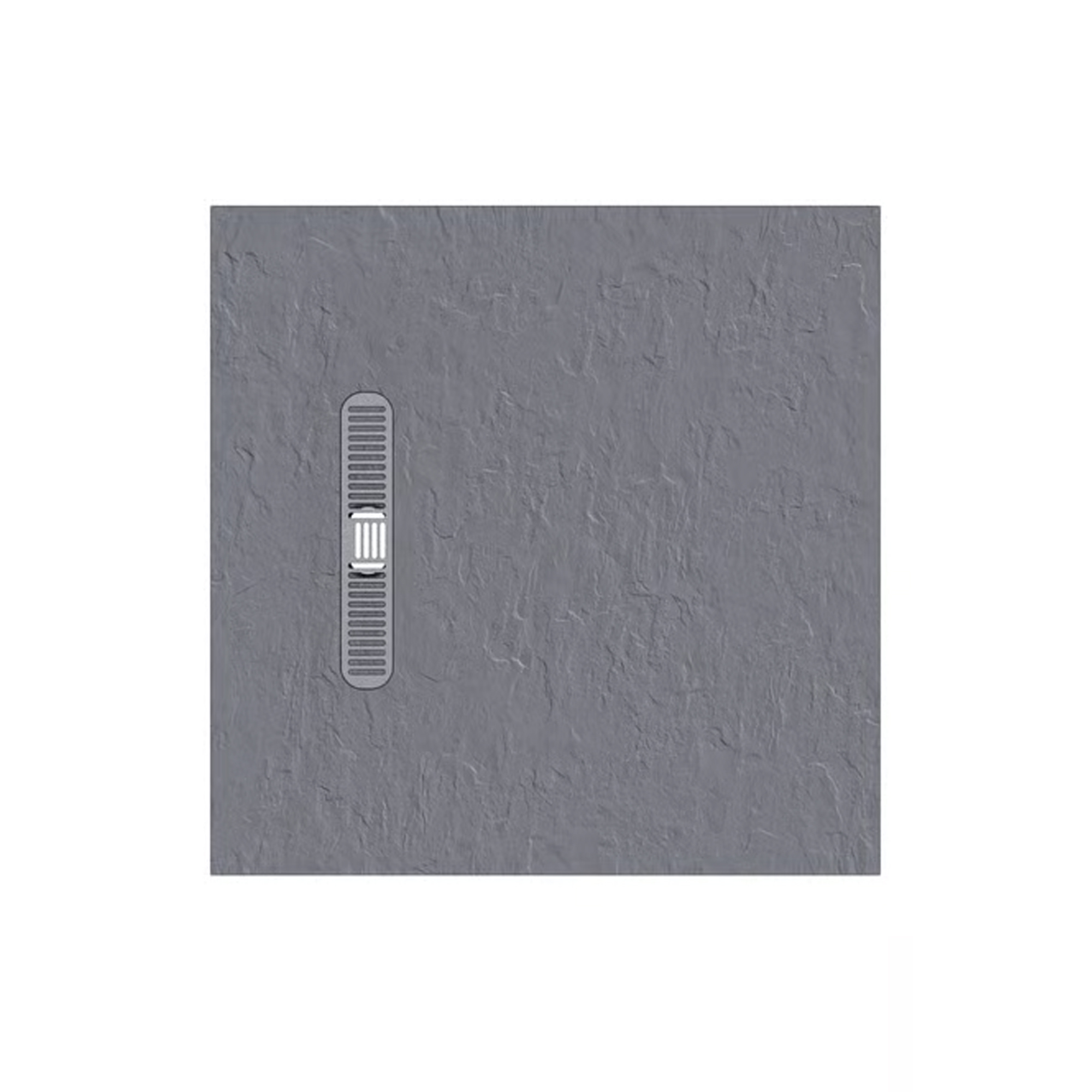 Crosswater Vito 25mm Dolomite Stone Resin Textured Square 900 x 900mm Shower Tray with Linear Waste Cover