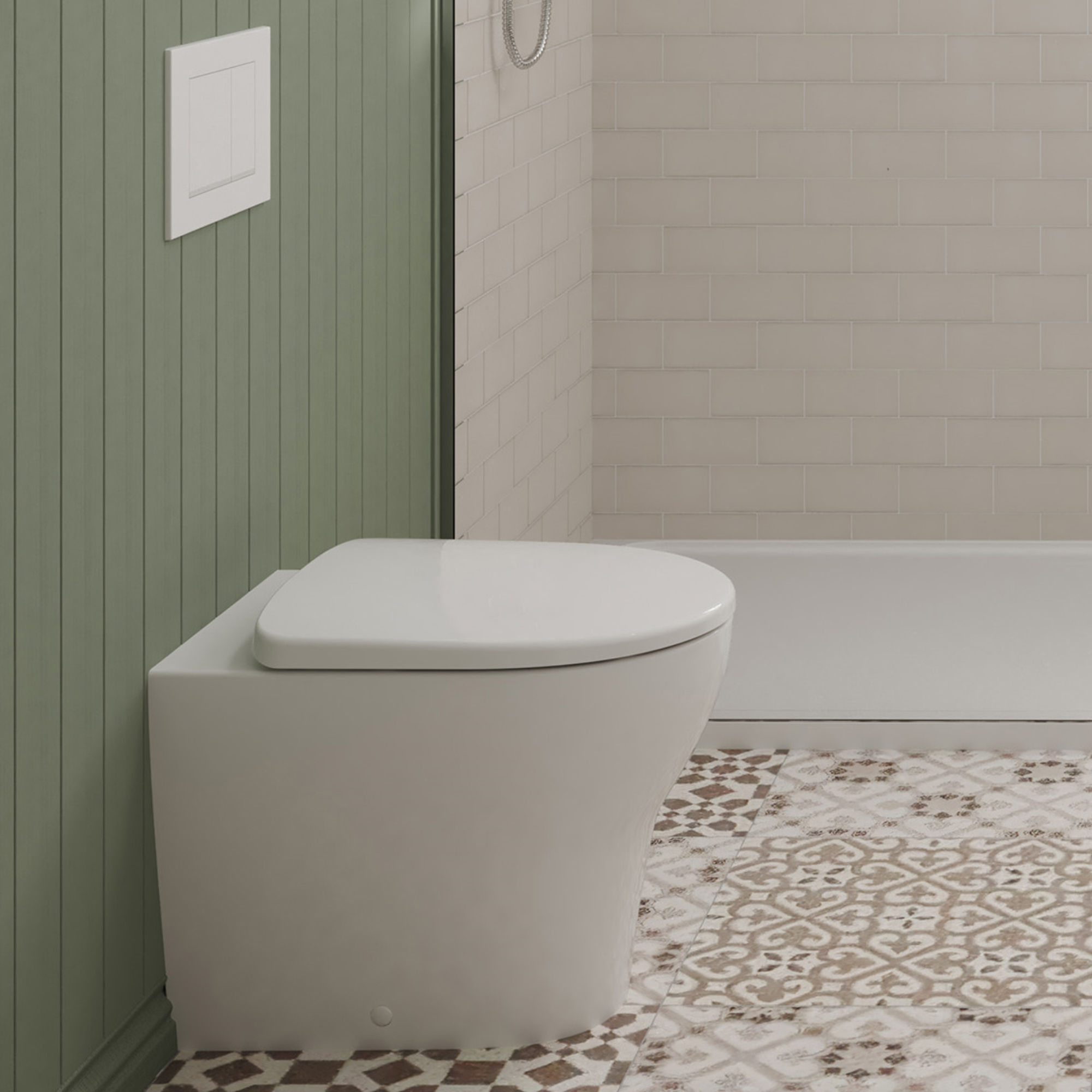 Geberit Selnova Rimless Back to Wall Pan & Soft Close Seat