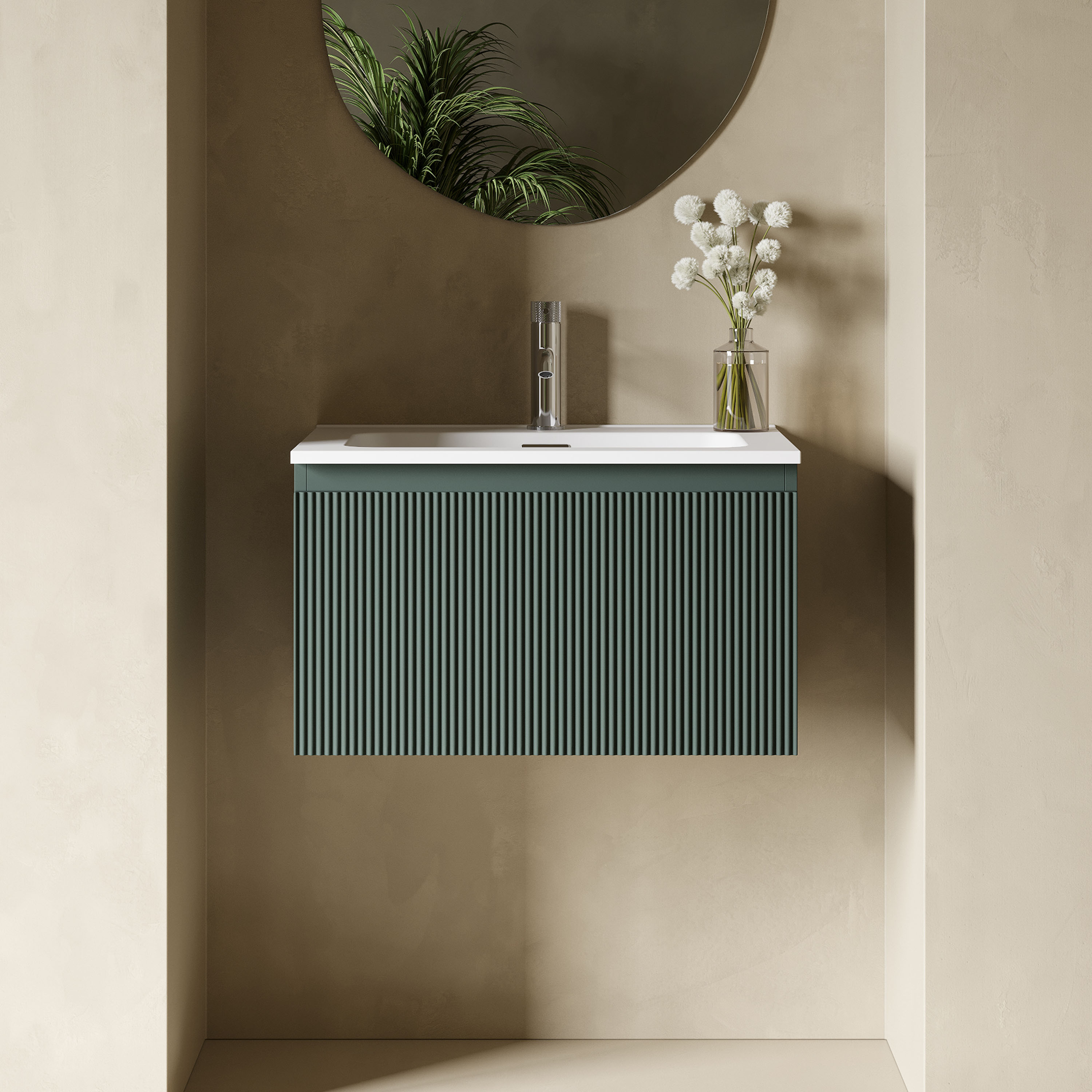 Drench Groove Fluted Furniture Sample - Smoked Sage