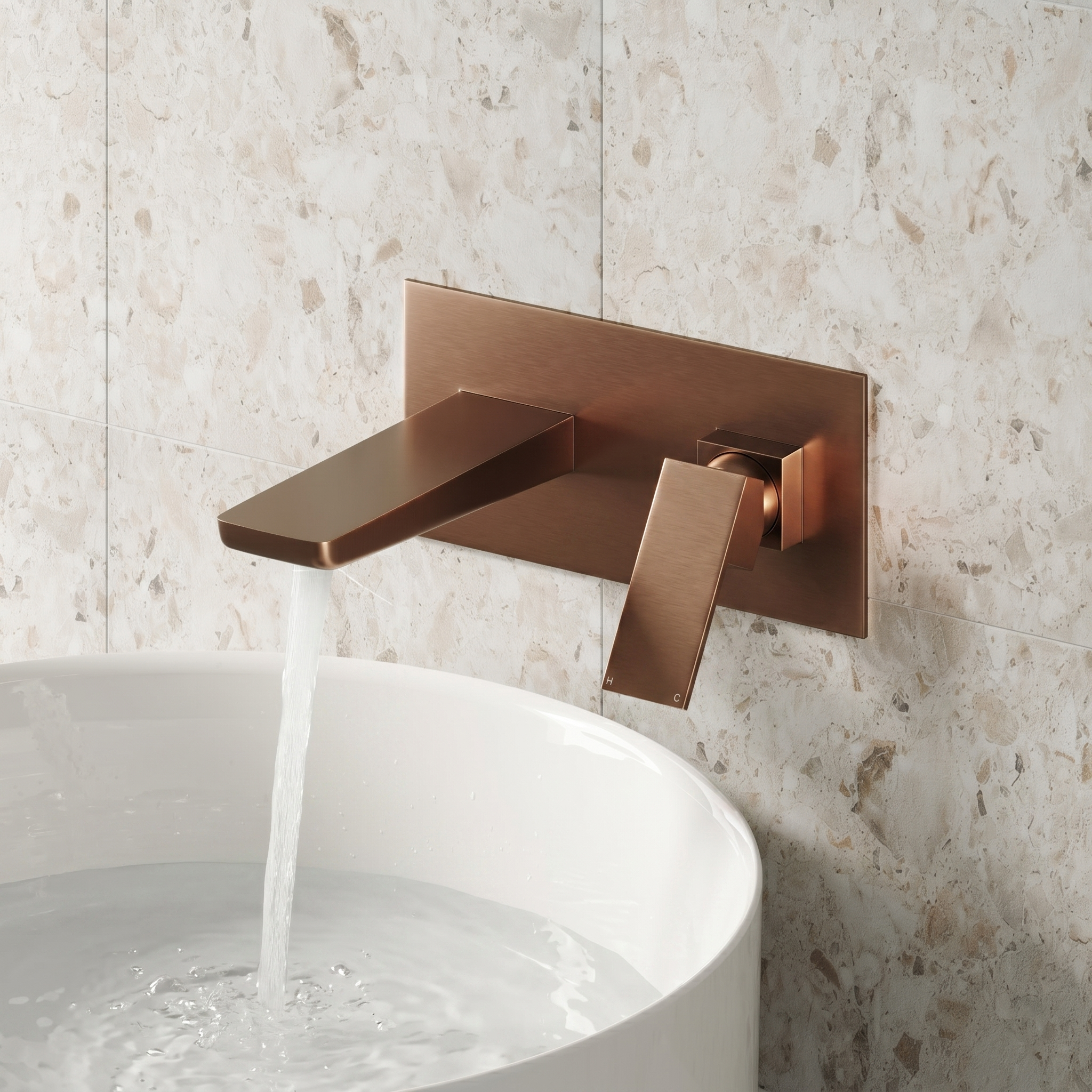 Harbour Status Wall Mounted Basin Mixer Tap