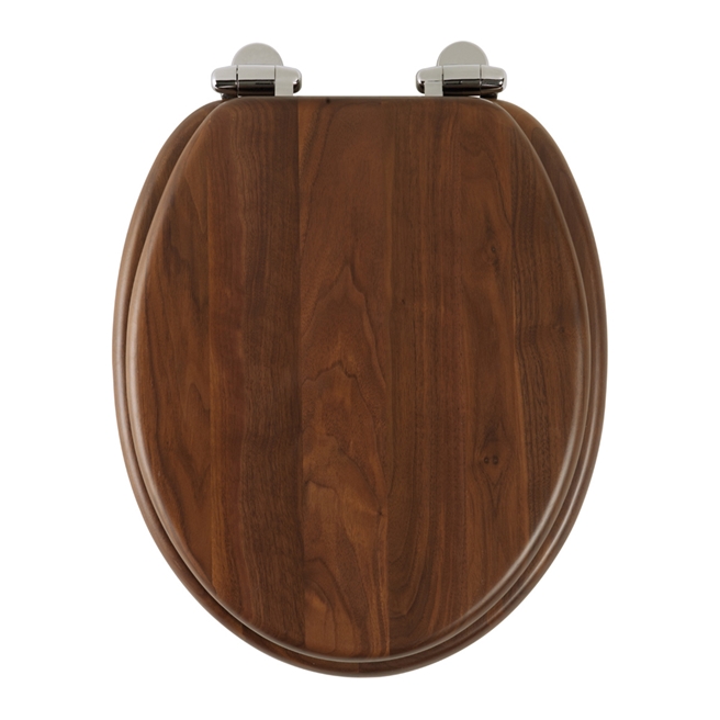 Roper Rhodes Traditional Toilet Seat with Soft Close Hinges - Walnut Finish