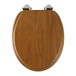 Roper Rhodes Traditional Toilet Seat with Soft Close Hinges - Honey Oak Finish