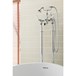 Butler & Rose Caledonia Lever Floorstanding Bath Shower Mixer with Shower Kit - Chrome