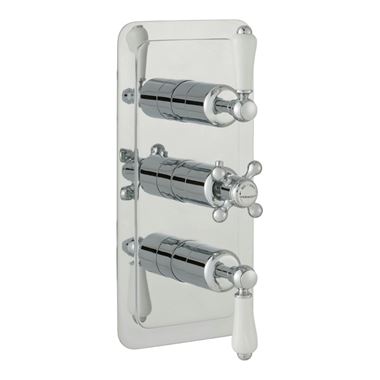 Butler & Rose Caledonia Lever Two Outlet 3 Control Concealed Thermostatic Shower Valve