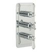 Butler & Rose Caledonia Lever Three Outlet Concealed Thermostatic Shower Valve - Chrome