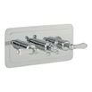 Butler & Rose Caledonia Lever Two Outlet Horizontal Concealed Thermostatic Shower Valve - Chrome