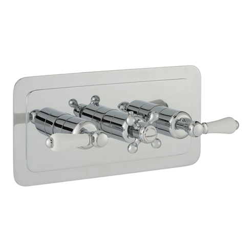 Butler & Rose Caledonia Lever 2 Outlet Horizontal Concealed Thermostatic Shower Valve