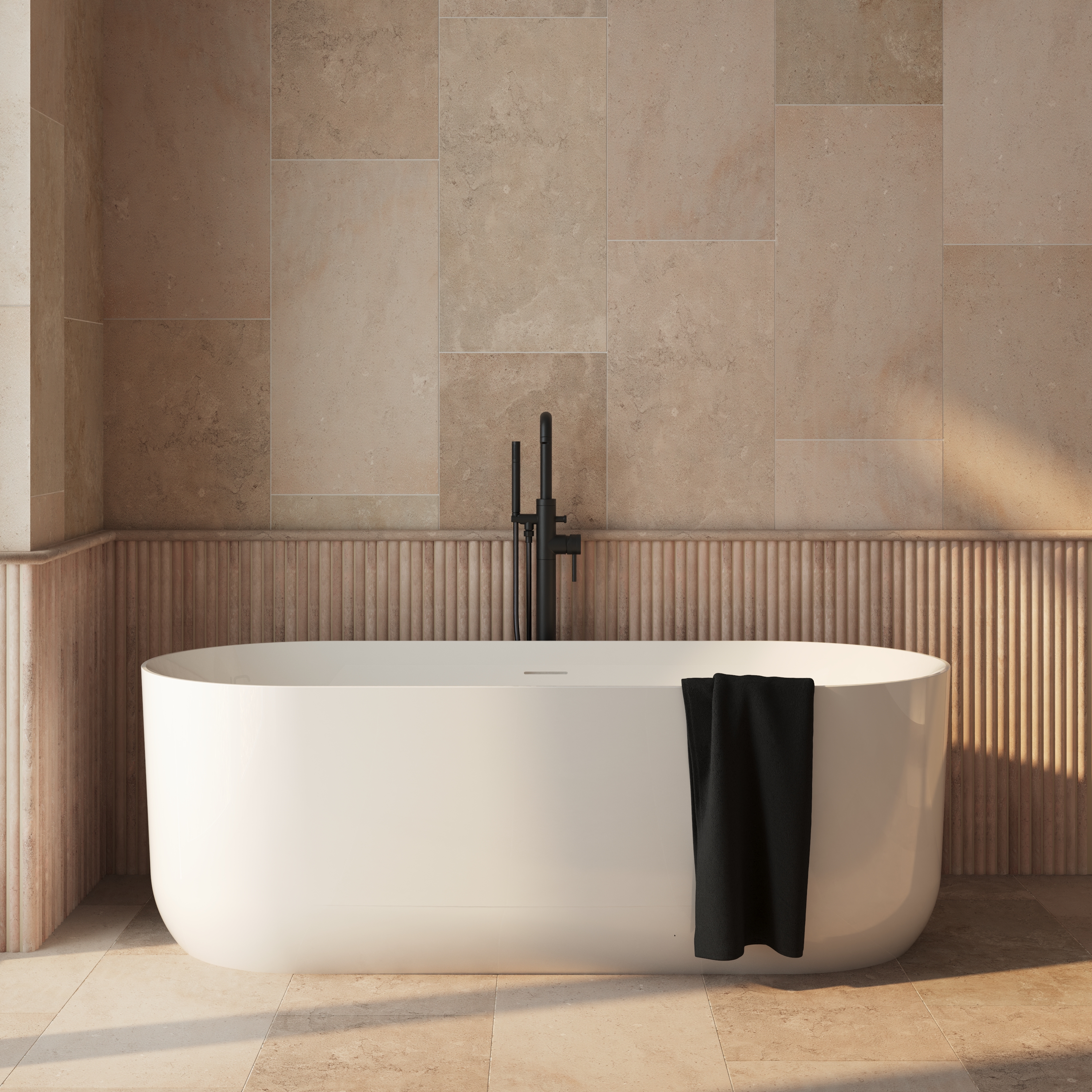 Dune Oval Freestanding Acrylic Bath 1700 - x 750mm