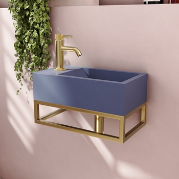 Basin Frame Harbour Basin Frame for Harbour Concrete 400mm Wall Hung Basin | Tap ...