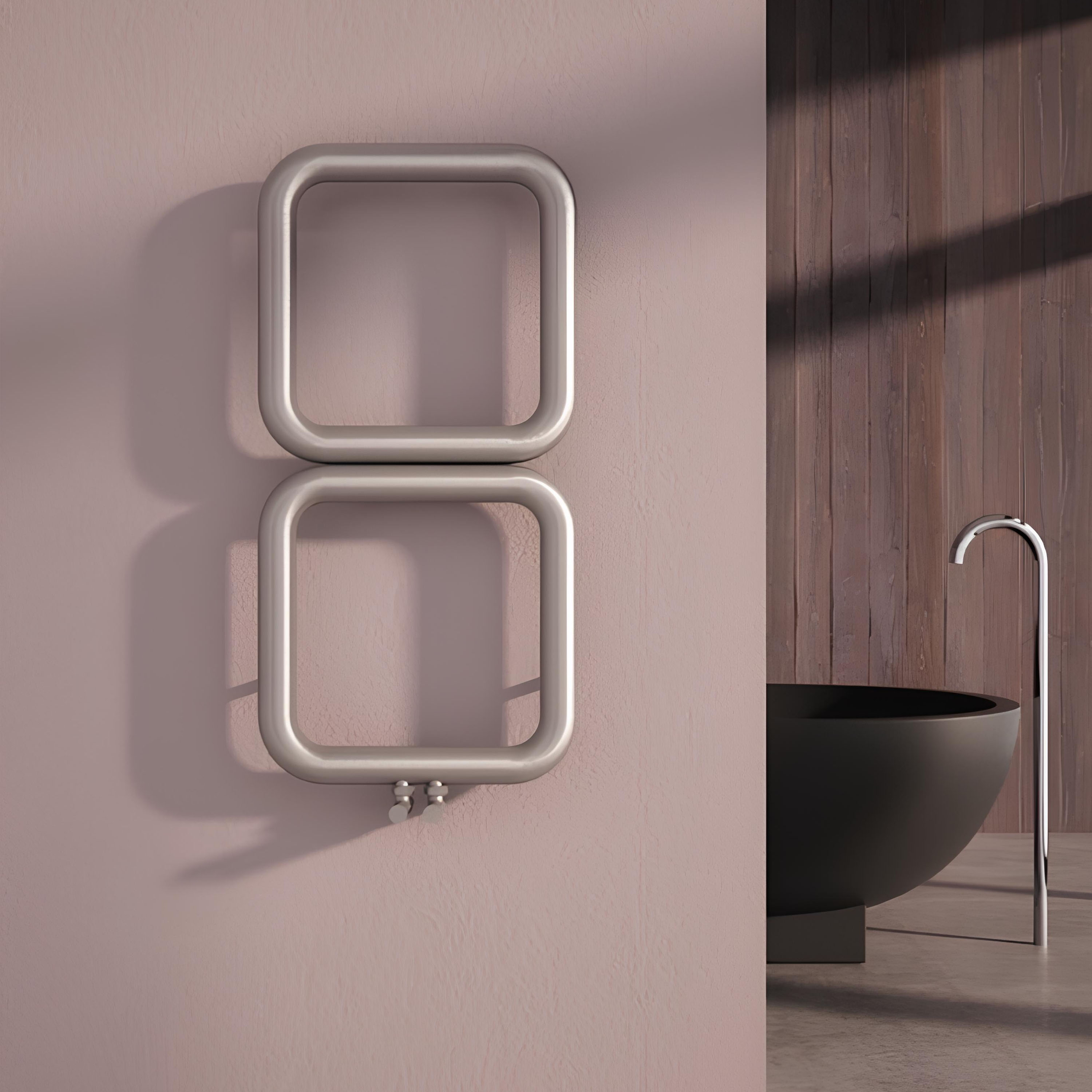 Carisa Baro Stainless Steel Vertical Designer Heated Towel Rail