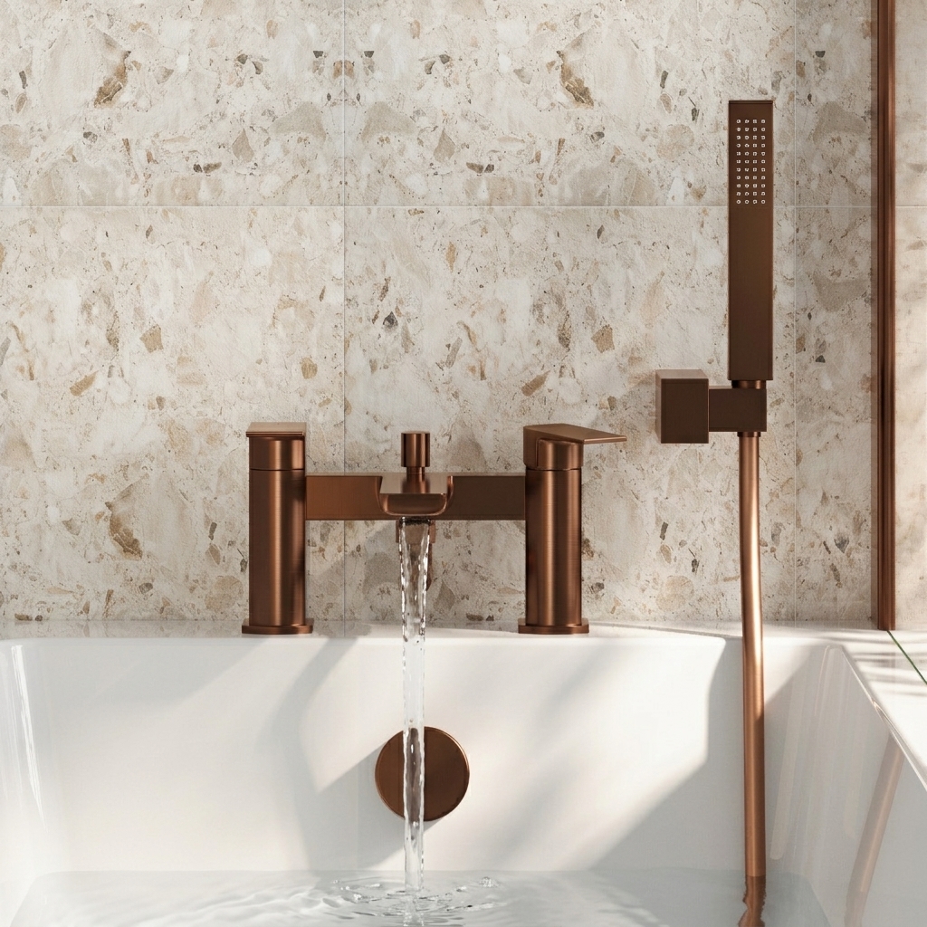 Harbour Status Deck Mounted Bath Shower Mixer Tap