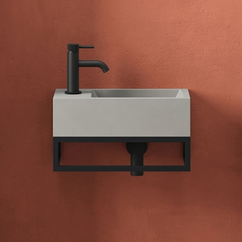 Basin Frame Harbour Basin Frame for Harbour Concrete 400mm Wall Hung Basin | Tap ...