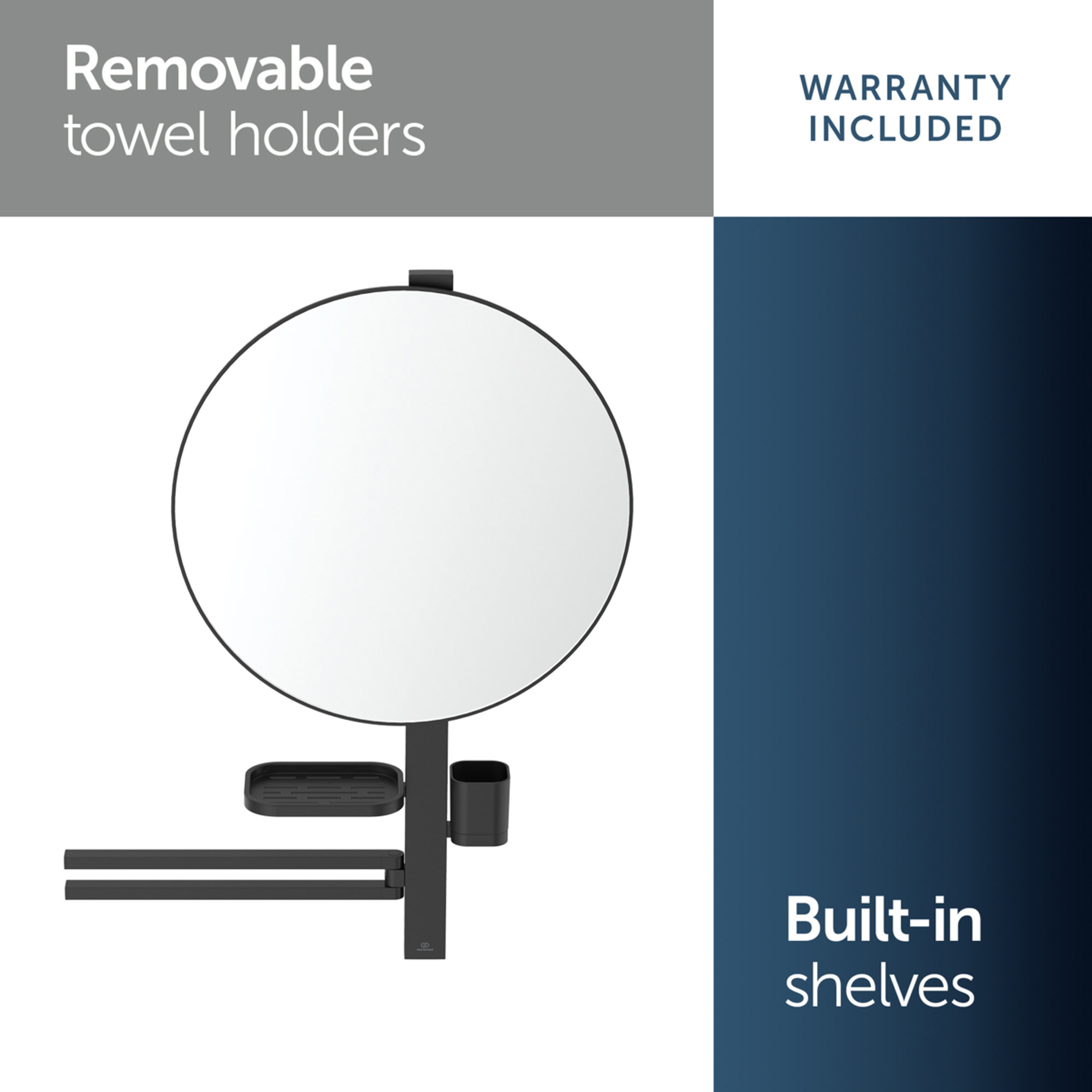 Ideal Standard Alu+ 500mm Mirror & Beauty Bar