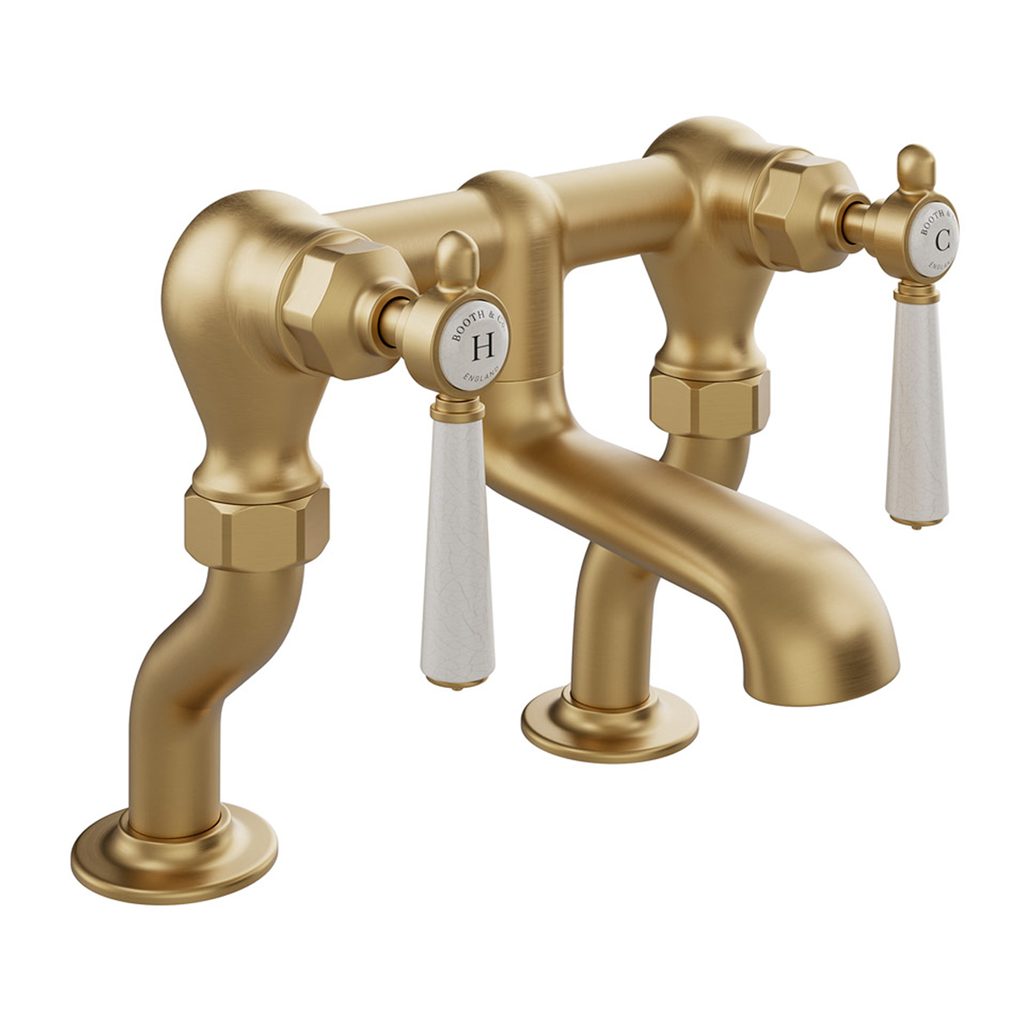 Booth & Co Axbridge Traditional Lever Deck Mounted Bath Filler Tap