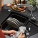 Blanco Zia 9 E Corner 1 Bowl Inset Black Silgranit Composite Kitchen Sink & Waste with Reversible Drainer - 930 x 510mm